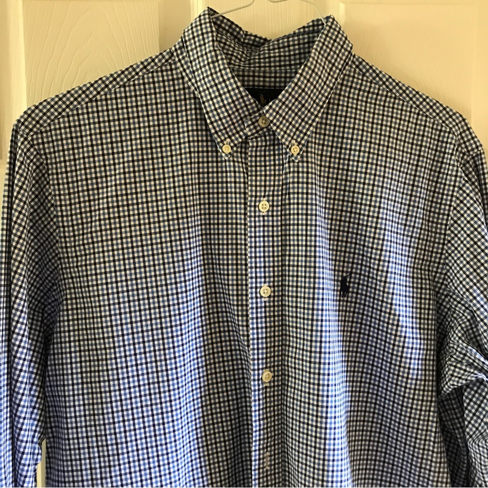 Ralph Lauren Mens button down L/S shirt size large